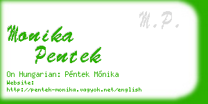monika pentek business card