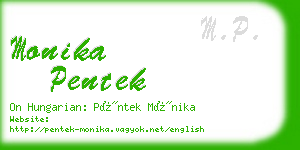 monika pentek business card